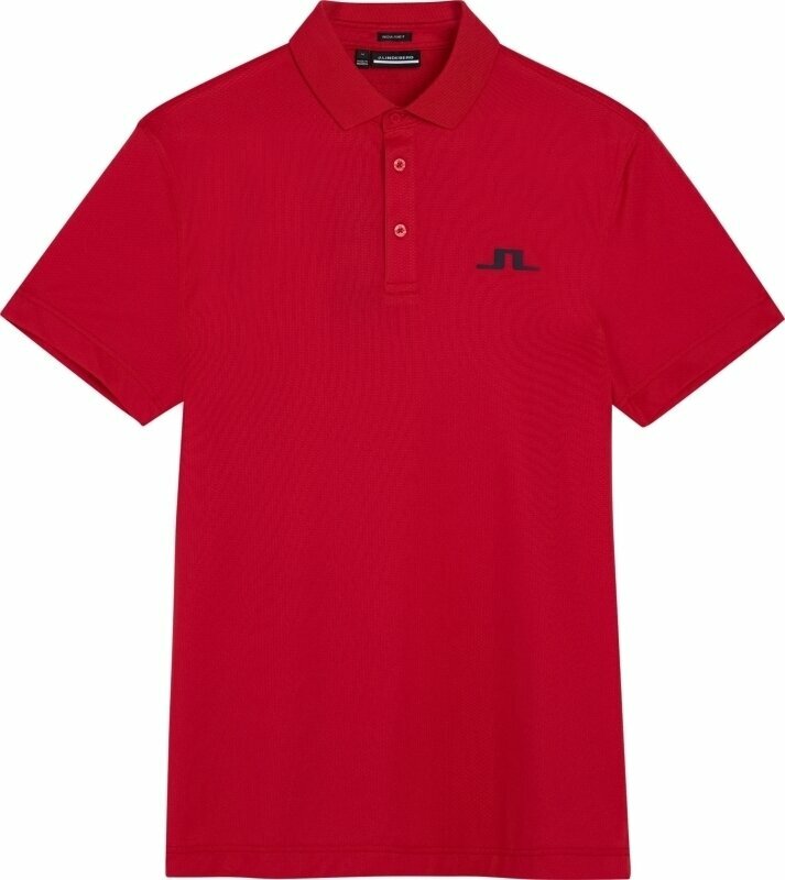 Polo trøje J.Lindeberg Bridge Regular Fit Golf Polo Shirt Barbados Cherry L