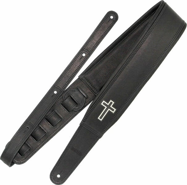 Leather guitar strap Richter Brian Head Welch Signature Leather guitar strap Black