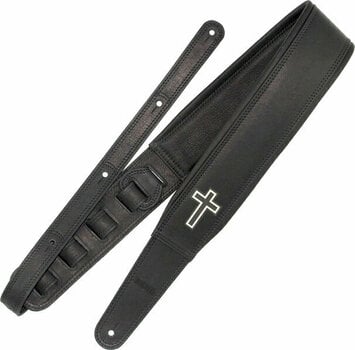 Leather guitar strap Richter Brian Head Welch Signature Leather guitar strap Black - 1