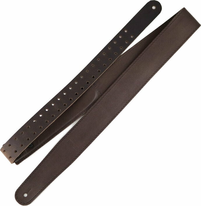 Leather guitar strap Richter Raw IV Nappa Leather guitar strap Brown