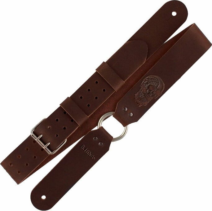Leather guitar strap Richter Brent Hinds Signature Leather guitar strap Brown
