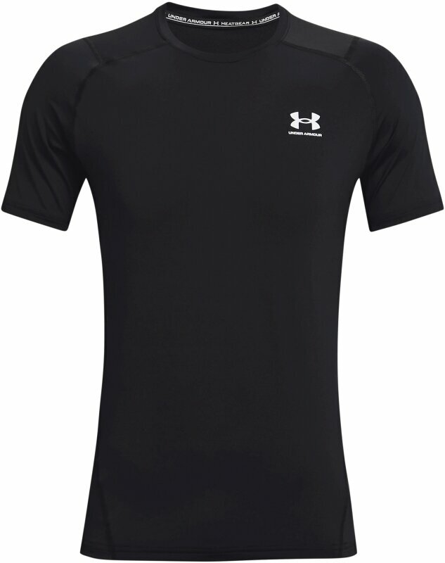 Under Armour Men's HeatGear Armour Fitted Short Sleeve Black/White S Bežecké tričko s krátkym rukávom