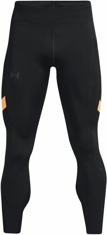 Běžecké kalhoty / legíny Under Armour Men's UA Speedpocket Tights Black/Orange Ice XL Běžecké kalhoty / legíny