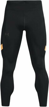 Calças/leggings de corrida Under Armour Men's UA Speedpocket Tights Black/Orange Ice 2XL Calças/leggings de corrida - 1