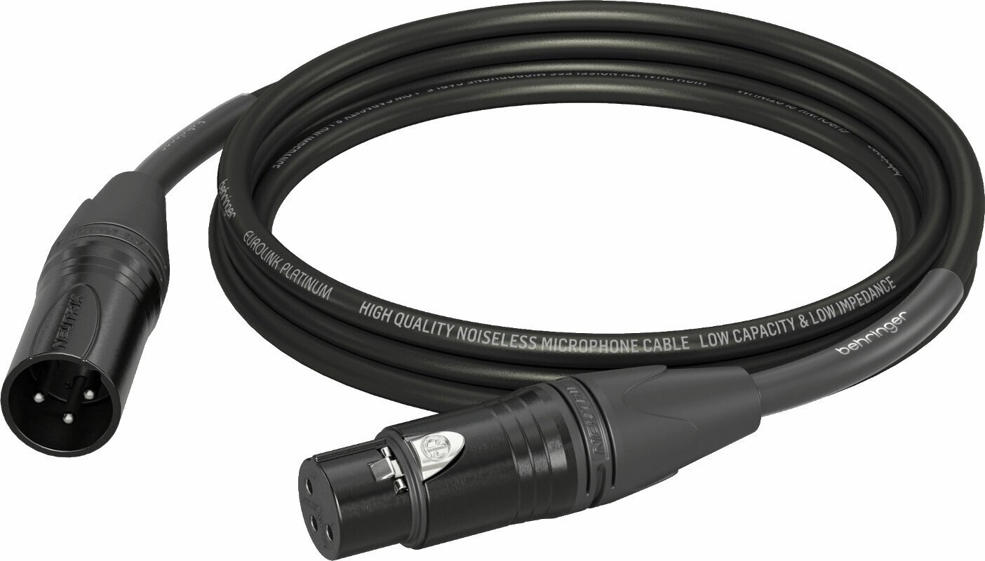 Mikrofon kábel Behringer PMC-300 Fekete 3 m
