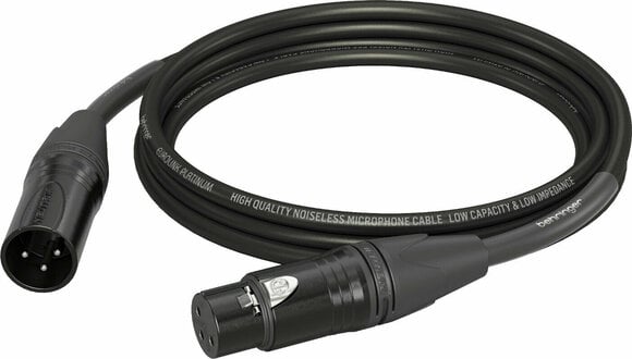 Cablu complet pentru microfoane Behringer PMC-300 Negru 3 m - 1