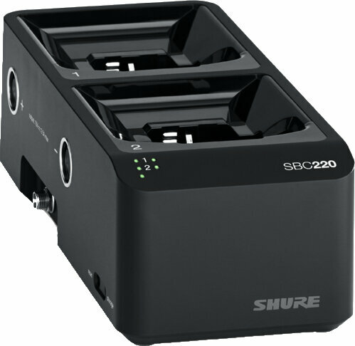 Batterijoplader voor draadloze systemen Shure SBC220-E