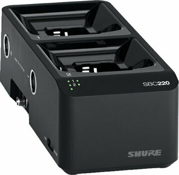 Batterijoplader voor draadloze systemen Shure SBC220-E - 1