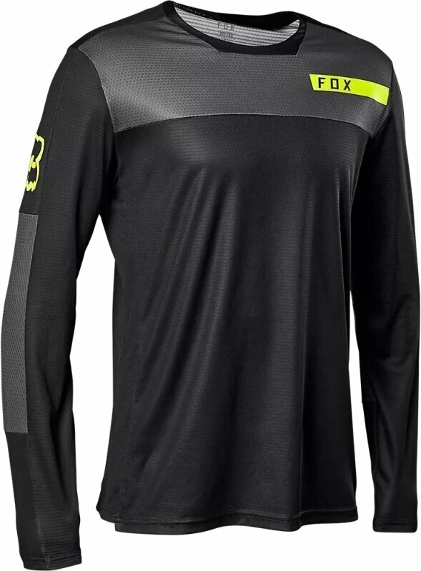 Biciklistički dres FOX Defend Long Sleeve Jersey Dres Black/Yellow M