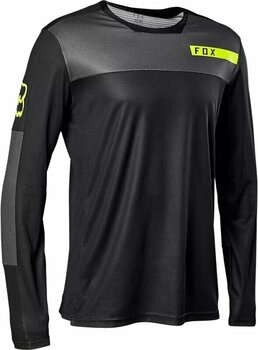 Mez kerékpározáshoz FOX Defend Long Sleeve Jersey Dzsörzi Black/Yellow XL - 1