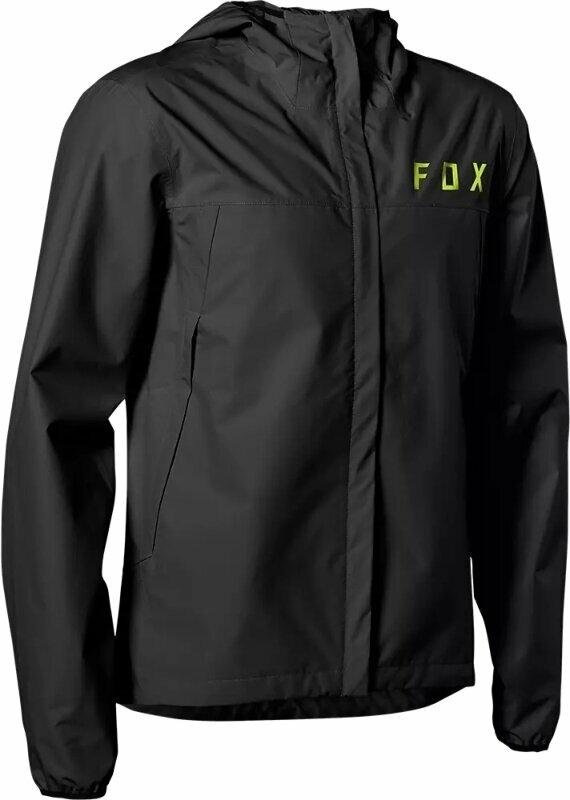 Chaqueta de ciclismo, chaleco FOX Ranger 2.5L Water Jacket Chaqueta Black/Yellow M Chaqueta de ciclismo, chaleco