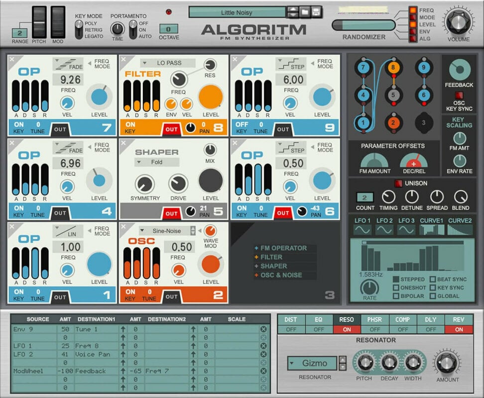 Virtuális hangszer Reason Studios Algoritm FM Syntesizer (Digitális termék)