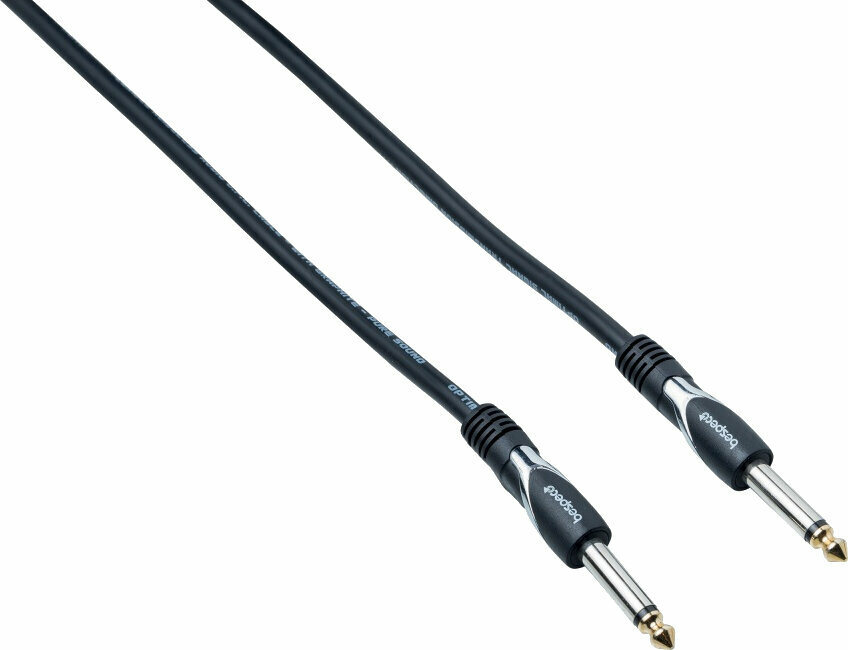 Cable de instrumento Bespeco HDJJ600 Negro 6 m Recto - Recto