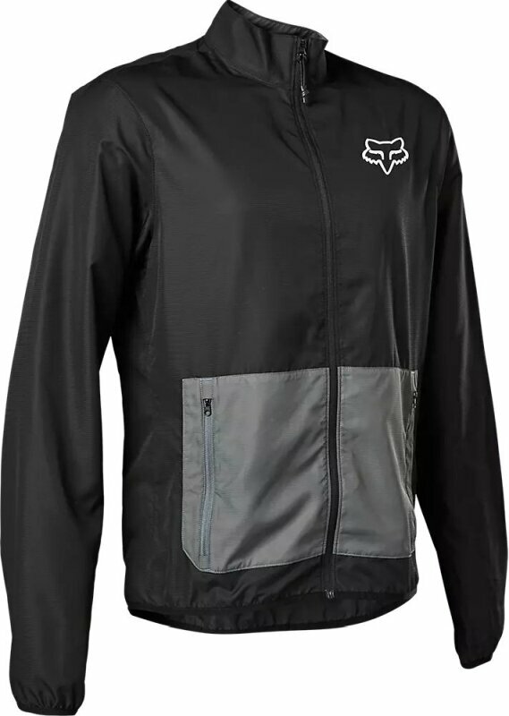 Kolesarska jakna, Vest FOX Ranger Wind Jacket Black 2XL Jakna