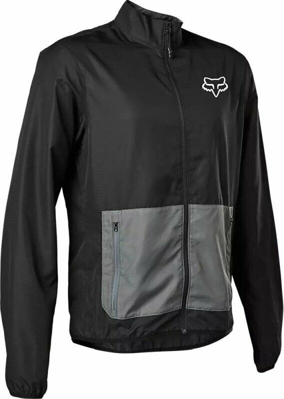 Kerékpár kabát, mellény FOX Ranger Wind Jacket Black S Kabát