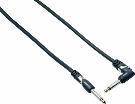 Cablu instrumente Bespeco HDPJ300 Negru 3 m Drept - Oblic - 1