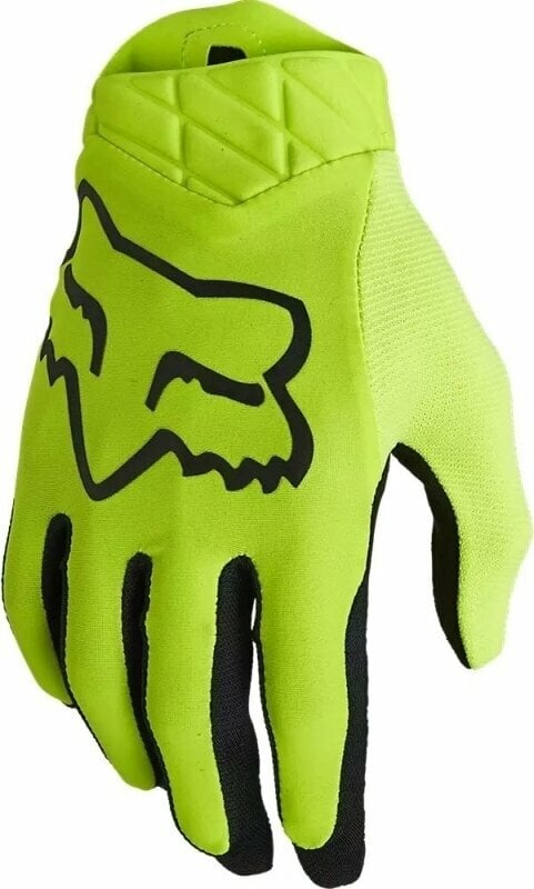 Motorcycle Gloves FOX Airline Gloves Fluo Yellow 2XL Motorcycle Gloves