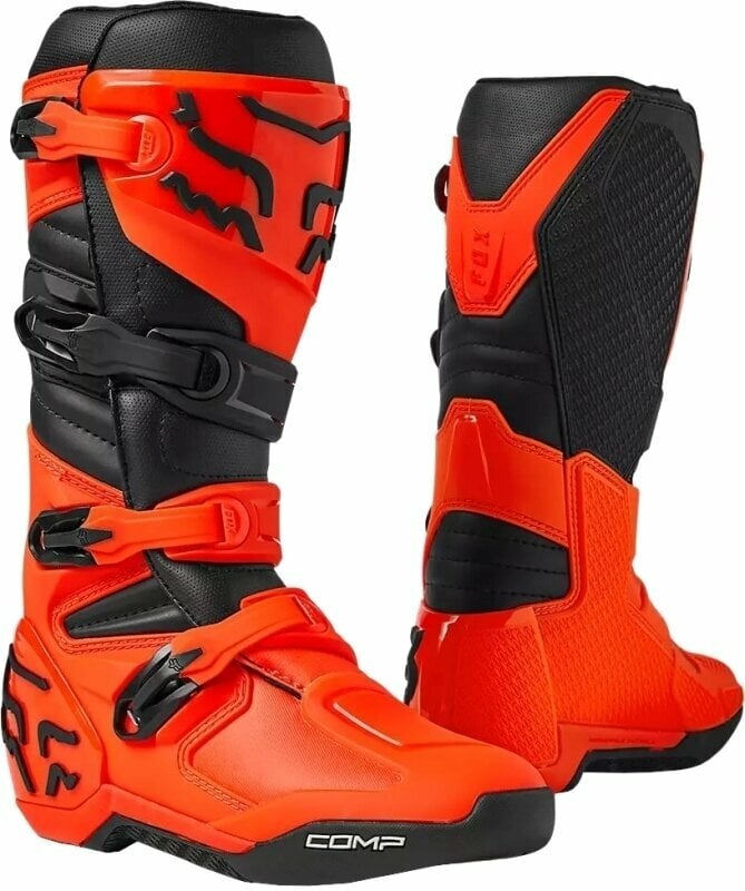 Motorcykelstövlar FOX Comp Boots Fluo Orange 44,5 Motorcykelstövlar