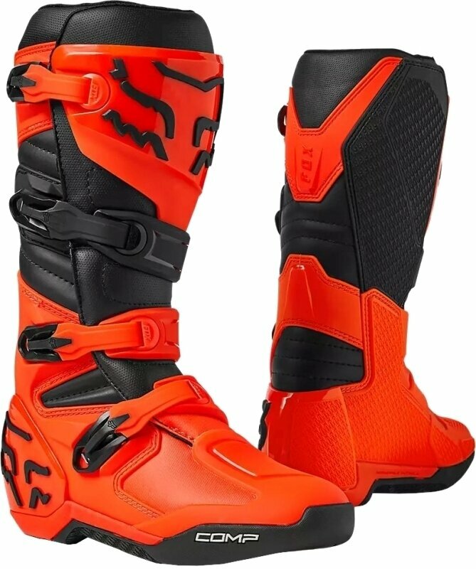 Motorcykelstövlar FOX Comp Boots Fluo Orange 45 Motorcykelstövlar