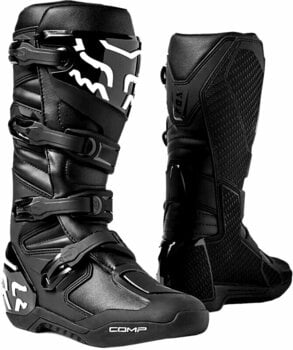 Motorcykel støvler FOX Comp Boots Black 41 Motorcykel støvler - 1