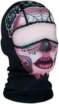 Moto podkapa / maska Zan Headgear Polyester Balaclava Sugar Skull - 1