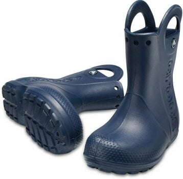 Buty żeglarskie dla dzieci Crocs Kids' Handle It Rain Boot Navy 27-28 - 1