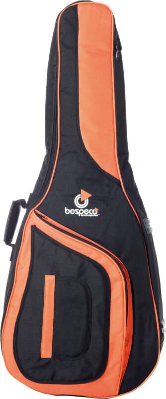 Gigbag for classical guitar Bespeco BAG150CG Gigbag for classical guitar Black-Orange