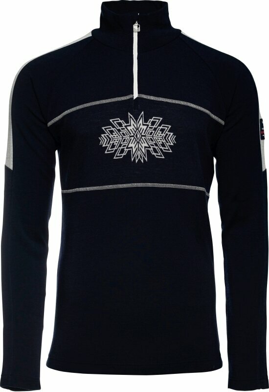 Каране на ски > Ски облекло > Ски тениски Dale of Norway Spirit Basic Sweater Masculine Navy/Off White XL