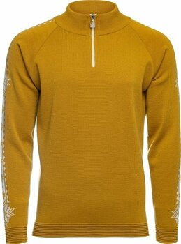 T-shirt de ski / Capuche Dale of Norway Geilo Mens Sweater Mustard XL Pull-over - 1