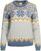 T-shirt de ski / Capuche Dale of Norway Vilja Womens Knit Sweater Off White/Blue Shadow/Mustard S Pull-over