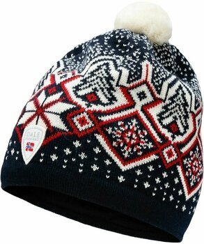 Ski Beanie Dale of Norway Winterland Unisex Merino Wool Hat Navy/Off White/Raspberry UNI Ski Beanie - 1
