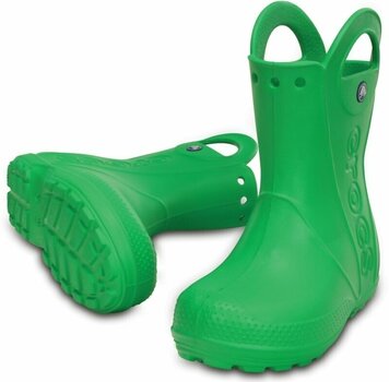 Kids Sailing Shoes Crocs Kids' Handle It Rain Boot Grass Green 32-33 - 1