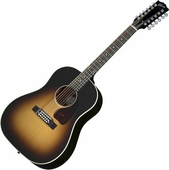 12-string Acoustic-electric Guitar Gibson J-45 Standard 12-String Vintage Sunburst - 1