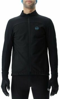 Ski Jacket UYN Man Cross Country Skiing Coreshell Jacket Black/Black/Turquoise M - 1