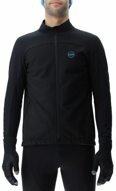 UYN Man Cross Country Skiing Coreshell Jacket Black/Black/Turquoise XL