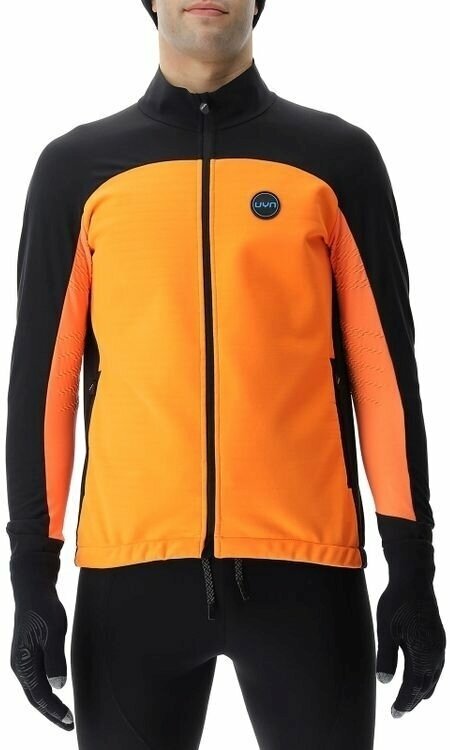 Veste de ski UYN Man Cross Country Skiing Coreshell Jacket Orange Fluo/Black/Turquoise M
