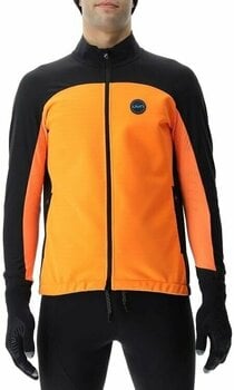Lyžařská bunda UYN Man Cross Country Skiing Coreshell Jacket Orange Fluo/Black/Turquoise M - 1