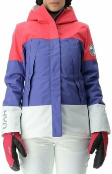 Skijakke UYN Lady Natyon Snowqueen Jacket Full Zip Pink Yarrow/Blue Iris/Optical White S - 1