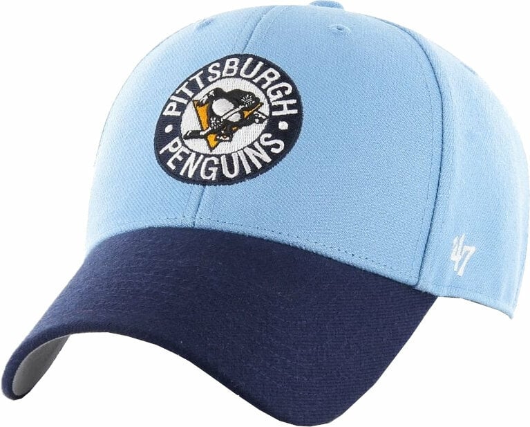 Хокейна шапка с козирка Pittsburgh Penguins NHL '47 MVP Vintage Two Tone Хокейна шапка с козирка