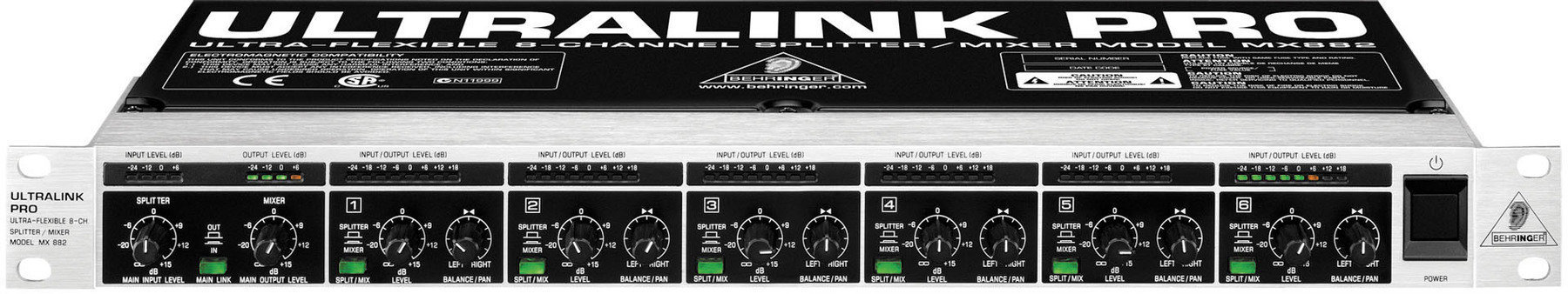 Mixer de rack Behringer MX 882 ULTRALINK PRO