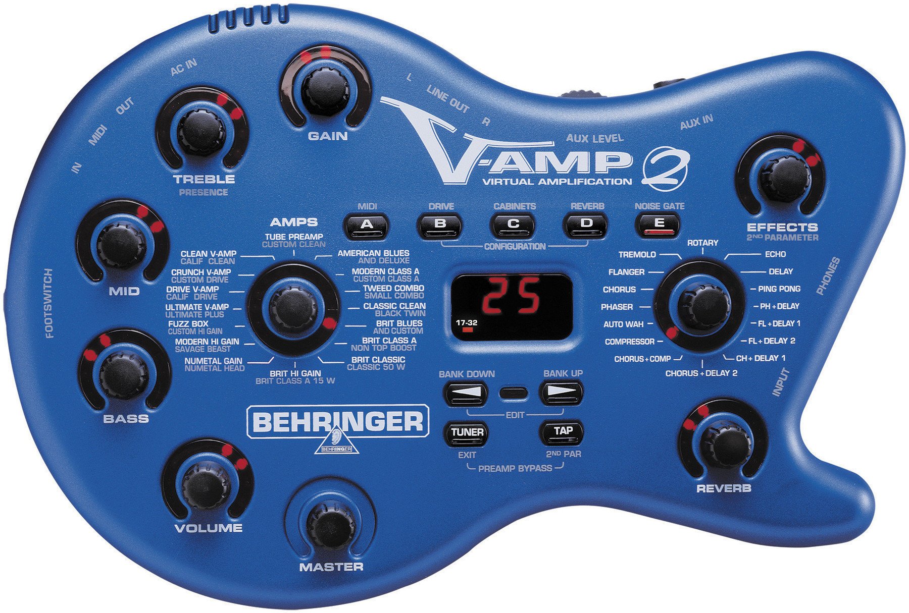 Kytarový multiefekt Behringer V-AMP2