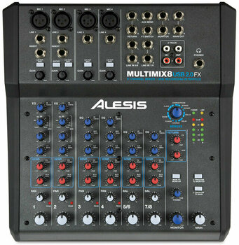 Analoog mengpaneel Alesis MultiMix 8 USB 2.0 FX - 1