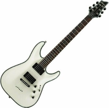 Elektrische gitaar Schecter C1 Hellraiser Wit - 1