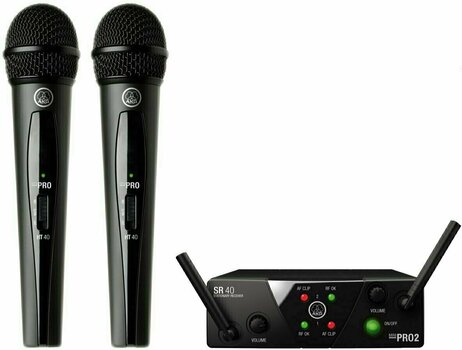Wireless Handheld Microphone Set AKG WMS 40 MINI2 VOCAL SET DUAL - 1