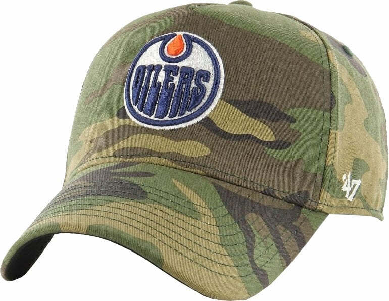 Хокейна шапка с козирка Edmonton Oilers NHL '47 MVP DT Camo Grove SB Camo Хокейна шапка с козирка