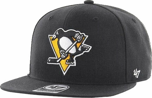 Hokejowa czapka z daszkiem Pittsburgh Penguins NHL '47 No Shot Captain Black Hokejowa czapka z daszkiem