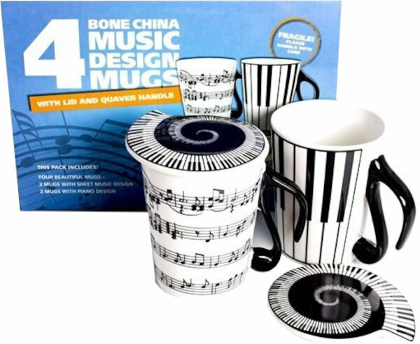 Tasse Music Sales Cup with Lid 4 Pack