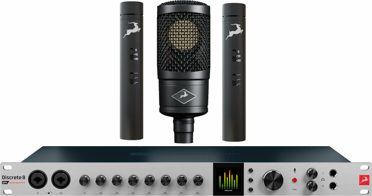 Interface de áudio Thunderbolt Antelope Audio Discrete 8 Pro Synergy Core SET