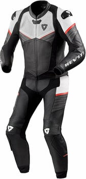 Two-piece Motorcycle Suit Rev'it! Combi Beta Black/White 50 Two-piece Motorcycle Suit - 1
