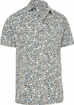 Camisa pólo Callaway Mens Artificial Nature Print Black Lichen S Camisa pólo - 1